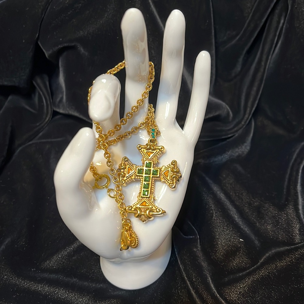 The Vatican Library Collection cross pendant and chain